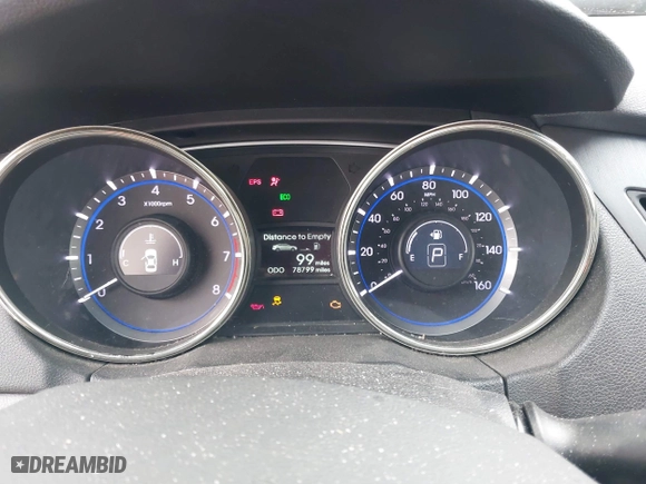 2013 Hyundai Sonata GLS with VIN 5NPEB4AC5DH691020, listed as a IAAI auction lot 41087635 with 78,799 mi miles. Bid and sale history available at carsss.com. Image 7.