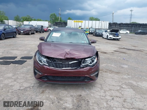 2019 Kia Optima LX with VIN 5XXGT4L36KG377856, listed as a IAAI auction lot 42615007 with 37,647 mi miles and . Bid and sale history available at DreamBid. Image 12.