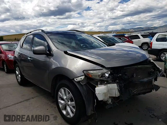 2012 Nissan Murano SL with VIN JN8AZ1MW2CW230045, listed as a Copart auction lot 68857194 with 160,829 mi miles and Salvage Title. Bid and sale history available at carsss.com. Image 12.