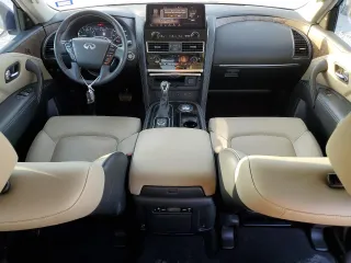 2022 Infiniti QX80 LUXE with VIN JN8AZ2AF3N9742621, listed as a Copart auction lot 74515284 with 44,738 mi miles and Salvage Title. Bid and sale history available at carsss.com. Image 8.