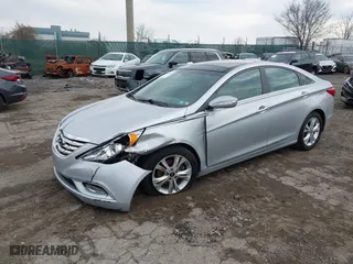 2013 Hyundai Sonata SE with VIN 5NPEC4AC4DH710329, listed as a IAAI auction lot 41849429 with 104,607 mi miles. Bid and sale history available at carsss.com. Image 2.