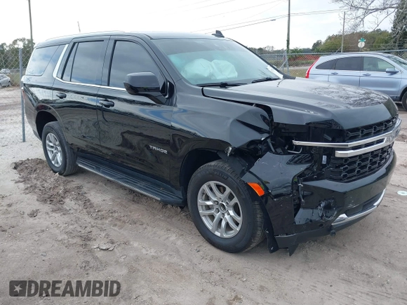 2023 Chevrolet Tahoe LS with VIN 1GNSCMKD2PR290181, listed as a IAAI auction lot 41275864 with 16,135 mi miles and . Bid and sale history available at DreamBid. Image 1.