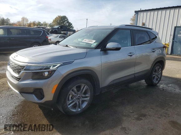 2021 Kia Seltos S with VIN KNDEU2AA0M7189890, listed as a Copart auction lot 84733084 with 41,495 mi miles and Salvage Title. Bid and sale history available at DreamBid. Image 1.