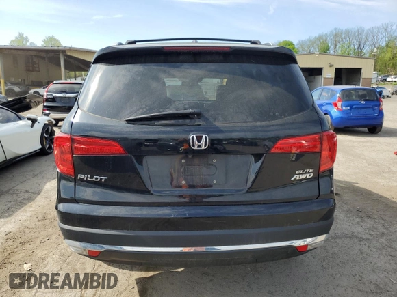 2017 Honda Pilot Elite with VIN 5FNYF6H09HB104654, listed as a Copart auction lot 55320795 with 187,306 mi miles and Clean Title. Bid and sale history available at DreamBid. Image 6.