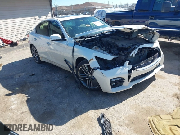 2015 Infiniti Q50 Premium z VIN JN1BV7AR0FM403268, wystawiony jako IAAI lot #41994978 z przebiegiem 125 399 mil mil oraz . Historia ofert i sprzedaży dostępna na DreamBid. Obrazek 1.
