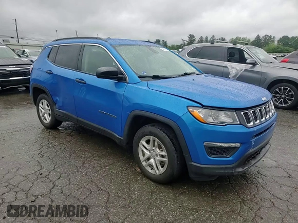 2021 Jeep Compass Sport with VIN 3C4NJCAB6MT518465, listed as a Copart auction lot 56797435 with 82,089 mi miles and Salvage title. Bid and sale history available at DreamBid. Image 13.