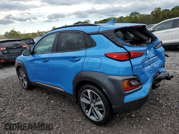 2020 Hyundai Kona Ultimate with VIN KM8K53A50LU561670, listed as a Copart auction lot 73476464 with 60,270 mi miles and Salvage Title. Bid and sale history available at carsss.com. Image 2.