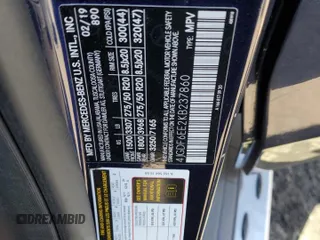 2019 Mercedes-Benz GLS 450 with VIN 4JGDF6EE2KB237860, listed as a Copart auction lot 51994074 with 26,773 mi miles and Salvage Title. Bid and sale history available at DreamBid. Image 13.
