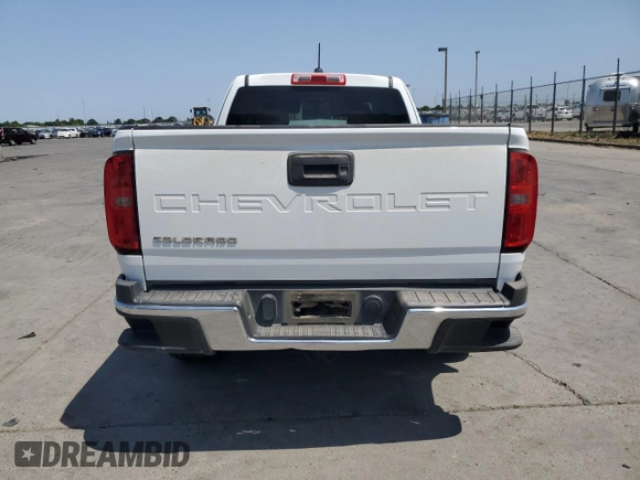 2021 Chevrolet Colorado 2WD Work Truck with VIN 1GCHSBEA6M1180675, listed as a Copart auction lot 59970125 with 58,649 mi miles and Salvage title. Bid and sale history available at DreamBid. Image 6.