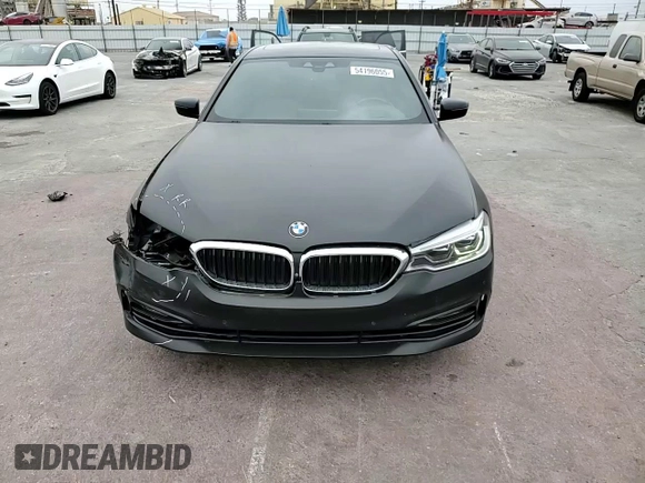 2018 BMW 5 Series 540i with VIN WBAJE5C56JG917606, listed as a Copart auction lot 54196055 with 85,207 mi miles and Salvage title. Bid and sale history available at DreamBid. Image 14.
