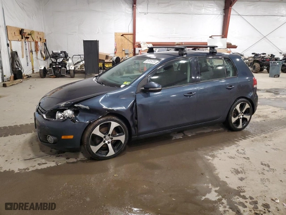2013 Volkswagen Golf TDI w/Sunroof & Nav with VIN WVWNM7AJ6DW040886, listed as a Copart auction lot 81915724 with 186,427 mi miles and Salvage Title. Bid and sale history available at carsss.com. Image 1.