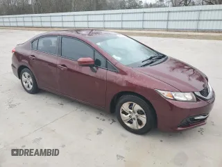 2015 Honda Civic LX with VIN 2HGFB2F50FH557161, listed as a Copart auction lot 46039215 with 133,232 mi miles and Salvage Title. Bid and sale history available at DreamBid. Image 4.