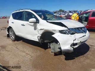 2014 Nissan Murano S with VIN JN8AZ1MU0EW403482, listed as a IAAI auction lot 41806817 with 76,624 mi miles. Bid and sale history available at carsss.com. Image 1.
