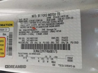 2015 Lincoln MKZ with VIN 3LN6L2J97FR608175, listed as a IAAI auction lot 41860094 with 196,965 mi miles and . Bid and sale history available at DreamBid. Image 9.