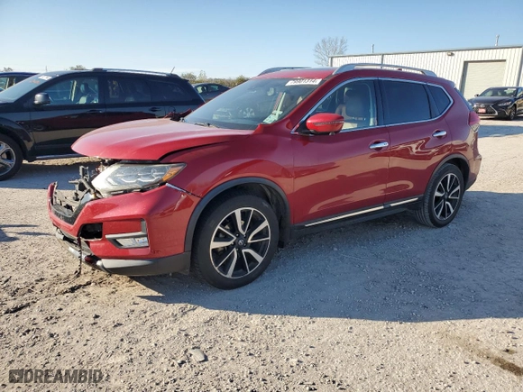 2017 Nissan Rogue SL with VIN 5N1AT2MT3HC830800, listed as a Copart auction lot 79901314 with 82,113 mi miles and Salvage Title. Bid and sale history available at carsss.com. Image 1.
