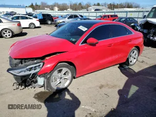 2022 Audi A3 Premium with VIN WAUAUDGY6NA089115, listed as a Copart auction lot 41905554 with 20,695 mi miles. Bid and sale history available at carsss.com. Image 1.