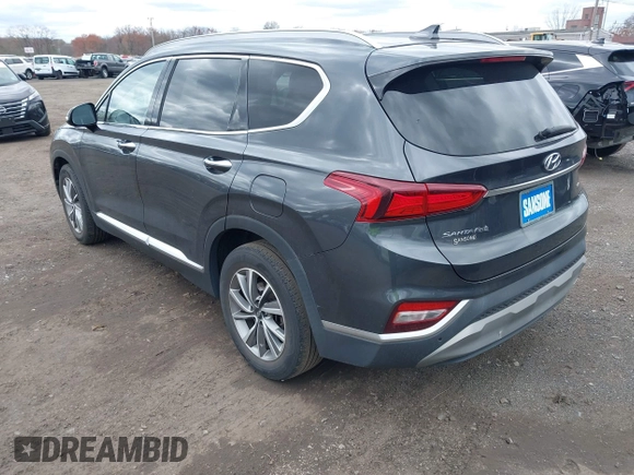 2020 Hyundai Santa Fe SEL with VIN 5NMS3CADXLH247789, listed as a IAAI auction lot 42048642 with 40,483 mi miles. Bid and sale history available at carsss.com. Image 3.