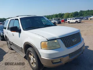 2003 Ford Expedition Eddie Bauer with VIN 1FMFU18L73LA59046, listed as a IAAI auction lot 42588635 with 225,068 mi miles and . Bid and sale history available at DreamBid. Image 1.