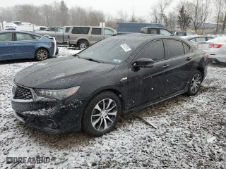 2019 Acura TLX w/A-Spec Pkg with VIN 19UUB3F62KA001402, listed as a Copart auction lot 88762055 with 84,536 mi miles and Salvage Title. Bid and sale history available at carsss.com. Image 1.