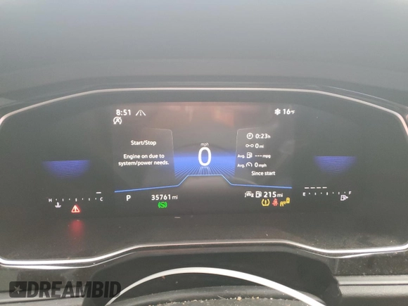 2024 Volkswagen Jetta Sport with VIN 3VWBM7BU4RM033919, listed as a Copart auction lot 88793085 with 35,761 mi miles and Salvage title. Bid and sale history available at DreamBid. Image 9.