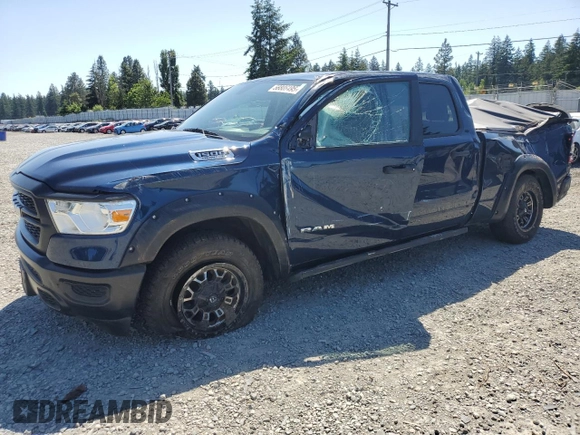 2019 Ram 1500 Tradesman z VIN 1C6SRFNTXKN651198, wystawiony jako Copart lot #58806495 z przebiegiem 61 082 mil mil oraz Szkoda całkowita • Salvage title. Historia ofert i sprzedaży dostępna na DreamBid. Obrazek 1.