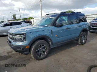 2021 Ford Bronco Sport Badlands z VIN 3FMCR9D99MRA82392, wystawiony jako Copart lot #58235405 z przebiegiem 41 103 mil mil oraz Szkoda całkowita • Salvage title. Historia ofert i sprzedaży dostępna na DreamBid. Obrazek 1.