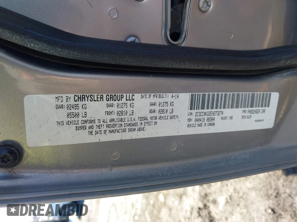 2014 Chrysler 300 C with VIN 2C3CCAKG2EH273274, listed as a IAAI auction lot 41638665 with 164,888 mi miles and . Bid and sale history available at carsss.com. Image 9.