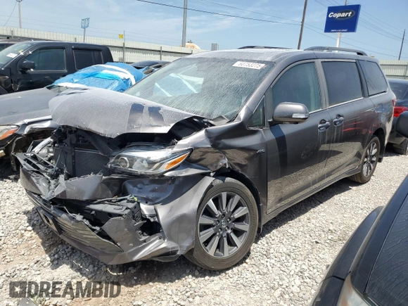 2020 Toyota Sienna XLE z VIN 5TDDZ3DC7LS229998, wystawiony jako Copart lot #60753275 z przebiegiem 38 664 mil mil oraz Szkoda całkowita • Salvage title. Historia ofert i sprzedaży dostępna na DreamBid. Obrazek 1.