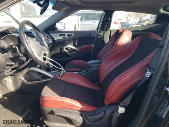 2014 Hyundai Veloster with VIN KMHTC6AD7EU191601, listed as a Copart auction lot 44791295 with 80,501 mi miles and Salvage Title. Bid and sale history available at carsss.com. Image 7.