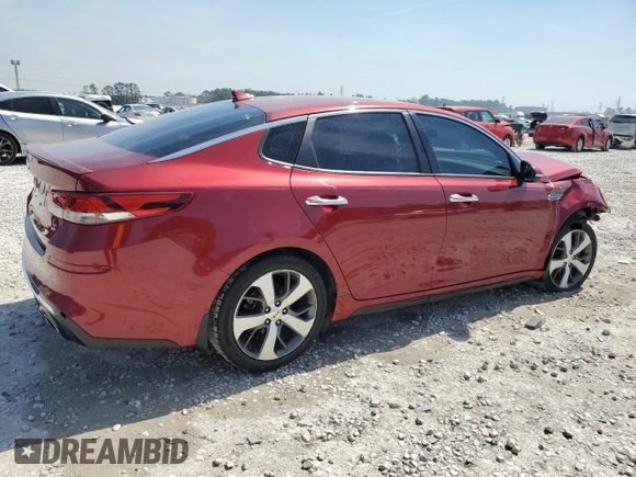 2019 Kia Optima LX with VIN 5XXGT4L37KG360564, listed as a Copart auction lot 48209865 with 101,634 mi miles and Salvage Title. Bid and sale history available at carsss.com. Image 3.