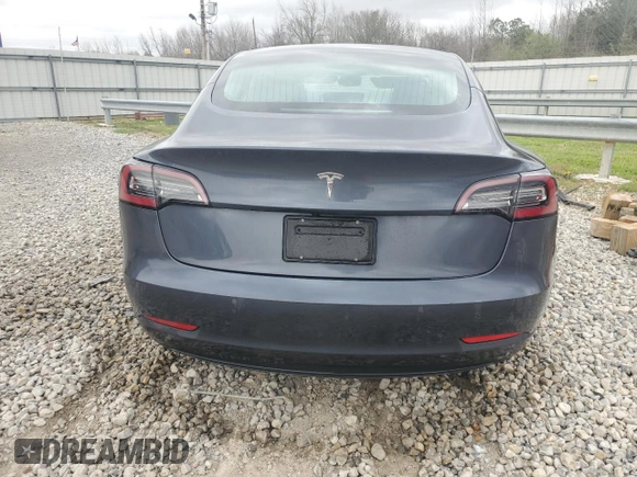 2022 Tesla Model 3 with VIN 5YJ3E1EA4NF371483, listed as a Copart auction lot 49287665 with 59,476 mi miles and Salvage Title. Bid and sale history available at DreamBid. Image 6.