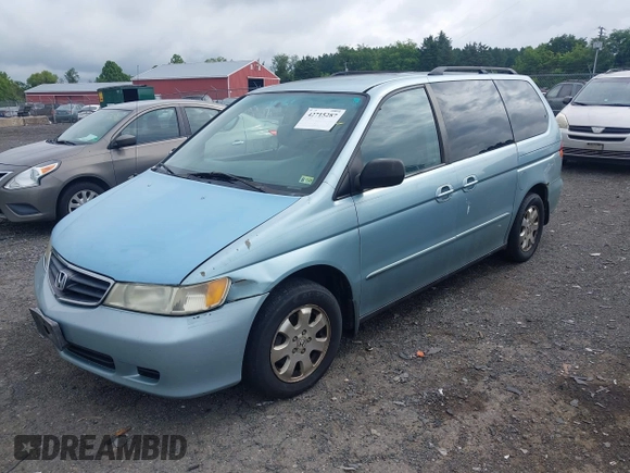 2004 Honda Odyssey EX-L with VIN 5FNRL18974B036430, listed as a IAAI auction lot 42715287 with 230,646 mi miles and . Bid and sale history available at DreamBid. Image 2.