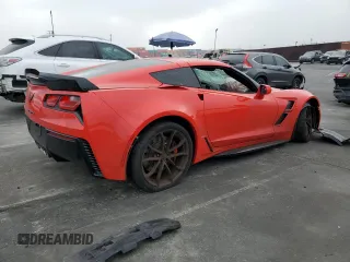 2017 Chevrolet Corvette Grand Sport 2LT with VIN 1G1YY2D79H5112303, listed as a Copart auction lot 73405874 with 23,745 mi miles and Salvage Title. Bid and sale history available at carsss.com. Image 3.