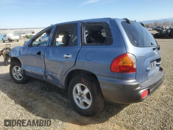2002 Hyundai Santa Fe GLS with VIN KM8SC13D62U304459, listed as a Copart auction lot 46334035 with 0 mi miles and Salvage Title. Bid and sale history available at carsss.com. Image 2.