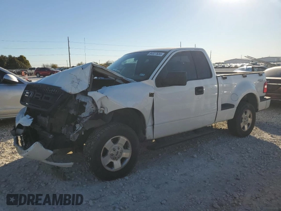 2006 Ford F-150 STX with VIN 1FTRF02W86KD93024, listed as a Copart auction lot 84327634 with 153,529 mi miles and Salvage Title. Bid and sale history available at carsss.com. Image 1.