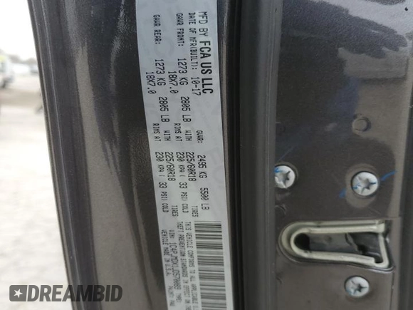 2018 Jeep Cherokee Limited with VIN 1C4PJMDX1JD570089, listed as a Copart auction lot 43408055 with 54,568 mi miles and Salvage Title. Bid and sale history available at carsss.com. Image 15.