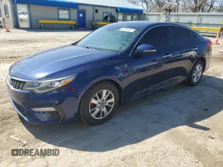 2019 Kia Optima LX with VIN 5XXGT4L33KG277679, listed as a Copart auction lot 48365435 with 124,878 mi miles and Salvage Title. Bid and sale history available at carsss.com. Image 1.