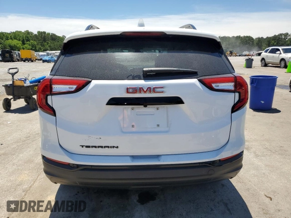 2024 GMC Terrain SLE with VIN 3GKALMEG6RL106451, listed as a Copart auction lot 57815815 with 14,803 mi miles and Salvage title. Bid and sale history available at DreamBid. Image 6.