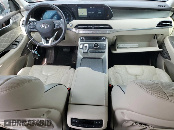 2020 Hyundai Palisade Limited z VIN KM8R54HE9LU118878, wystawiony jako Copart lot #56046795 z przebiegiem 70 071 mil mil oraz Szkoda całkowita • Salvage title. Historia ofert i sprzedaży dostępna na DreamBid. Obrazek 8.