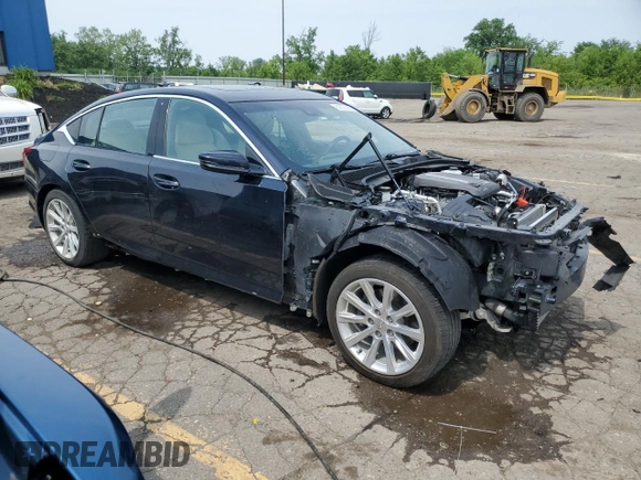 2021 Cadillac CT5 Luxury with VIN 1G6DW5RK2M0129450, listed as a Copart auction lot 60803385 with Not provided miles and Salvage title. Bid and sale history available at DreamBid. Image 4.