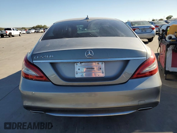 2015 Mercedes-Benz CLS-Class CLS 400 with VIN WDDLJ6FB2FA134992, listed as a Copart auction lot 72217783 with 0 mi miles. Bid and sale history available at carsss.com. Image 6.