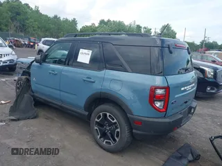 2021 Ford Bronco Sport Outer Banks with VIN 3FMCR9C68MRB15681, listed as a IAAI auction lot 42639690 with 17,061 mi miles and . Bid and sale history available at DreamBid. Image 3.
