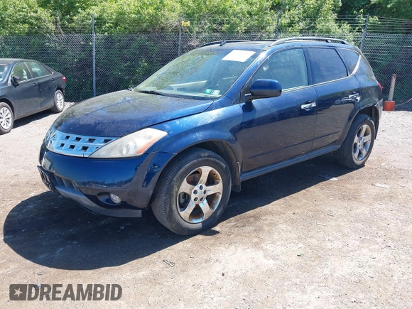 2003 Nissan Murano SL with VIN JN8AZ08W63W234605, listed as a IAAI auction lot 42147336 with Not Provided miles and . Bid and sale history available at DreamBid. Image 2.