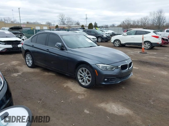 2018 BMW 3 Series 320i xDrive with VIN WBA8E5G53JNV02912, listed as a IAAI auction lot 41728125 with 108,916 mi miles. Bid and sale history available at carsss.com. Image 1.