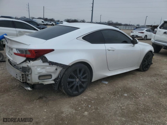2016 Lexus RC 200t with VIN JTHHA5BC1G5000878, listed as a Copart auction lot 42168905 with 112,778 mi miles and Salvage Title. Bid and sale history available at carsss.com. Image 3.