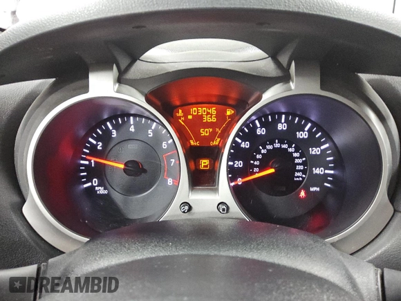 2012 Nissan Juke SV with VIN JN8AF5MV5CT106893, listed as a Copart auction lot 45046435 with 103,046 mi miles and Clean Title. Bid and sale history available at DreamBid. Image 9.