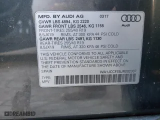 2018 Audi Q3 Premium Plus with VIN WA1JCCFS5JR002307, listed as a Copart auction lot 45328785 with 82,620 mi miles and Salvage Title. Bid and sale history available at carsss.com. Image 12.