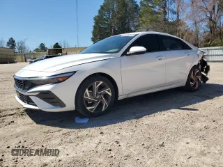 2025 Hyundai Elantra SEL Convenience with VIN KMHLS4DG3SU856356, listed as a Copart auction lot 49180015 with 2,185 mi miles and Salvage Title. Bid and sale history available at carsss.com. Image 1.