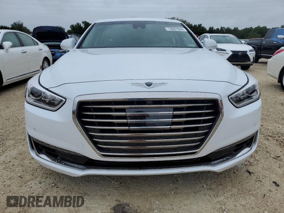 2019 Genesis G90 Premium with VIN KMHG34JA3KU052606, listed as a Copart auction lot 74087844 with 12,831 mi miles and Non Repairable. Bid and sale history available at DreamBid. Image 5.