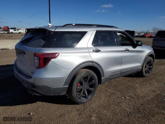 2020 Ford Explorer ST with VIN 1FM5K8GC7LGC24257, listed as a Copart auction lot 88859335 with 0 mi miles and Salvage Title. Bid and sale history available at carsss.com. Image 3.